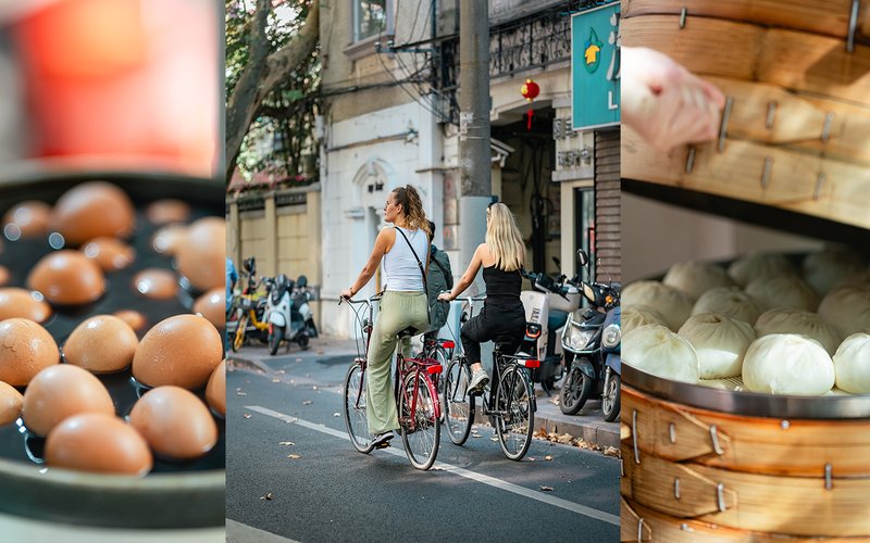Chinese food on bike tour — Biking Dinner Tour